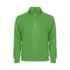 Basic halfzip appelgroen,l