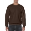 Gildan basic sweater dark chocolate,l