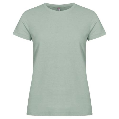 Modern lichtgewicht dames T-shirt saliegroen,l