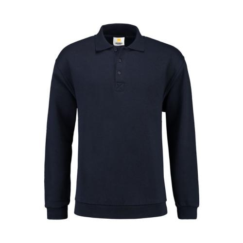 Lemon & Soda unisex polosweater donkernavy,xs