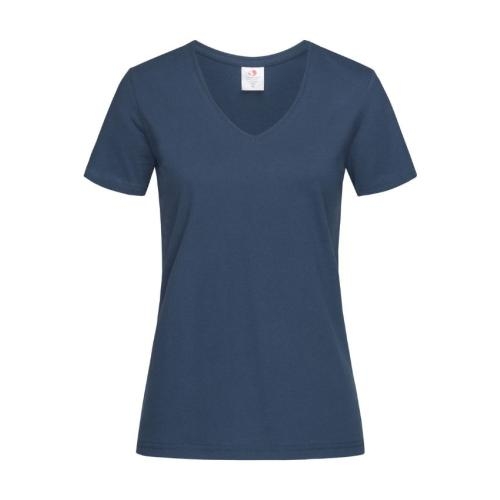 T-shirt Classic-V Woman navy,l