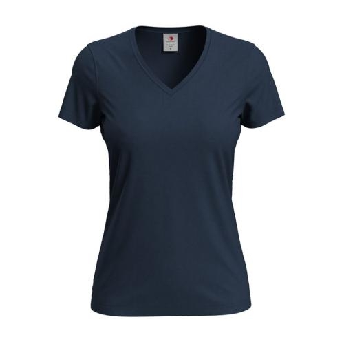 T-shirt Classic-V Woman black opal,l