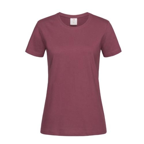 Stedman T-shirt Classic woman burgundy red,l