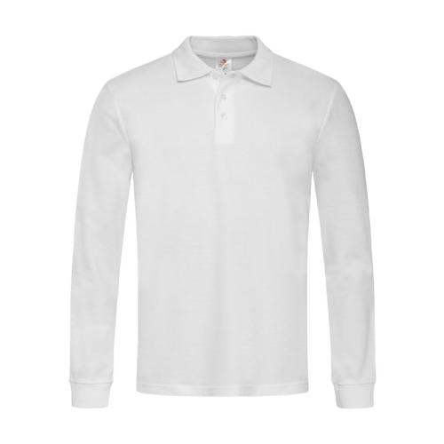 Stedman polo longsleeve wit,l