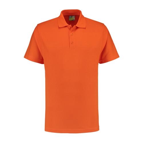 L&S Basic Mix polo oranje,l
