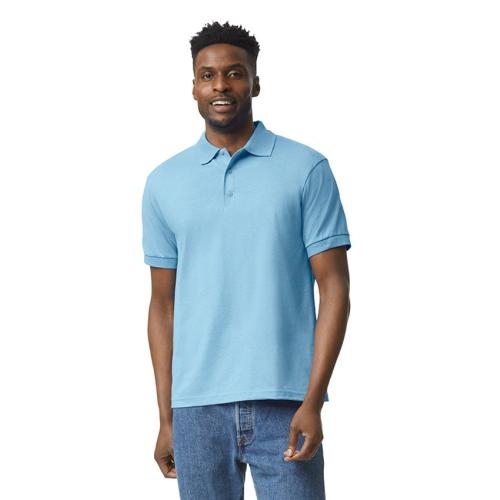 Gilden dryblend adult jersey polo lichtblauw,l