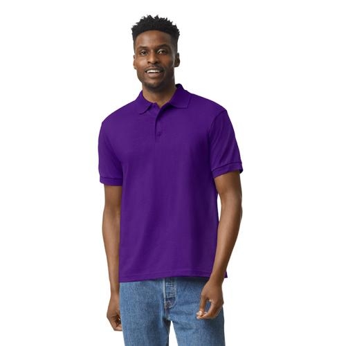 Gilden dryblend adult jersey polo paars,l