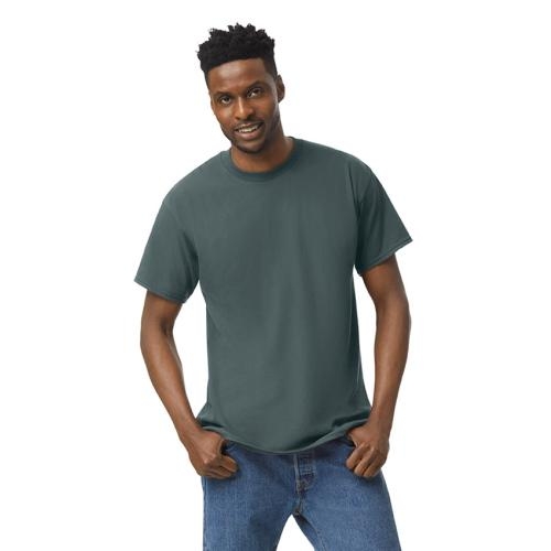 Gildan Heavy Cotton T dark heather,l