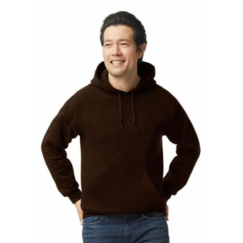Gildan hooded sweater unisex dark chocolate,l