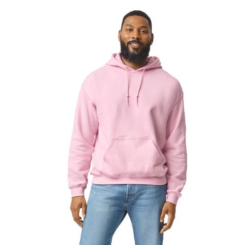 Gildan hooded sweater unisex lichtroze,l
