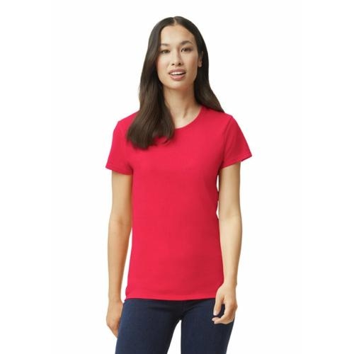Gildan heavyweight dames shirt rood,l