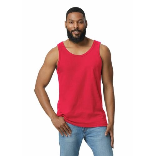 Gildan heren tanktop softstyle rood,l
