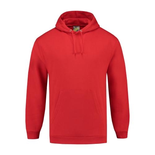 L&S Sweater Hooded rood,l