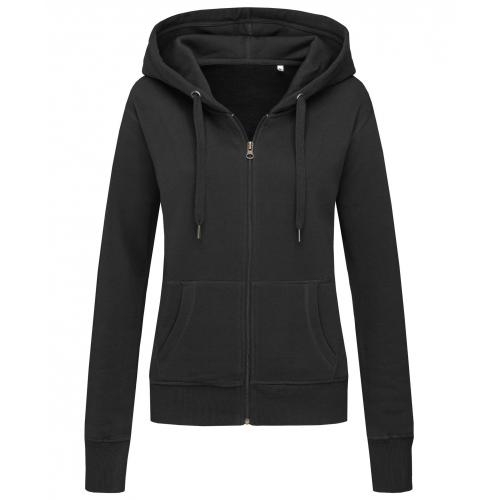 Stedman Sweater Hood Zip Active for her black opal,l