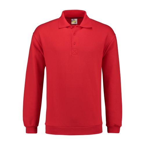 Lemon & Soda unisex polosweater rood,l