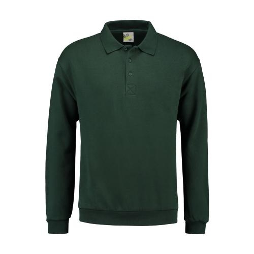 Lemon & Soda unisex polosweater forest green,l