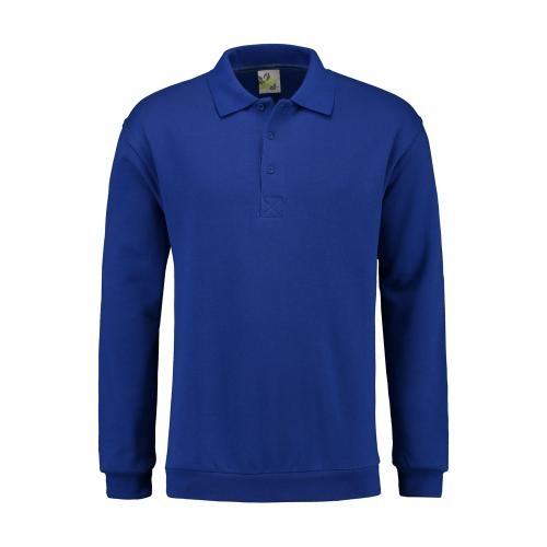 Lemon & Soda unisex polosweater royal blue,3xl