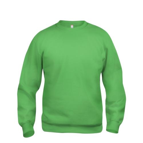 Clique Basic roundneck unisex appelgroen,l