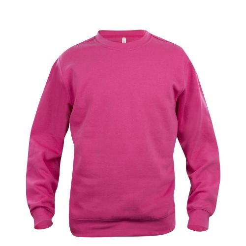 Clique Basic roundneck unisex helder kersen,l
