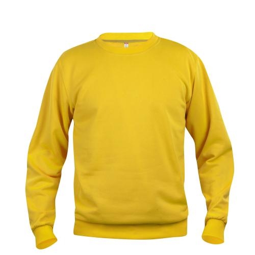 Clique Basic roundneck unisex lemon,l