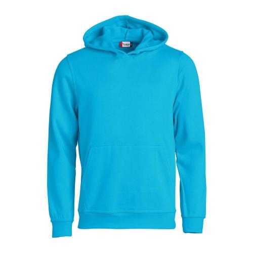 Sweater met capuchon kids turquoise,90-100