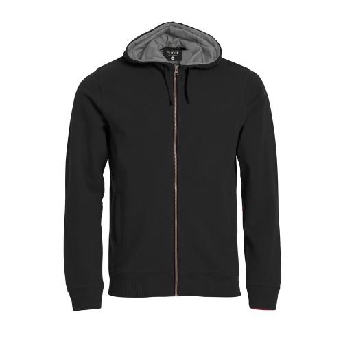 Heren vest met capuchon zwart,l