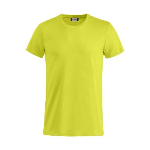 Basic T-shirt Junior signaalgroen,90-100