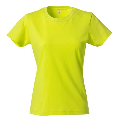 Modern lichtgewicht dames T-shirt signaalgroen,m