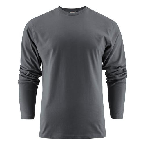 Heavy T-shirt Longsleeve staalgrijs,l