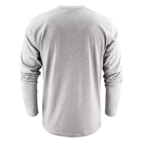 Heavy T-shirt Longsleeve grijs gemeleerd,l