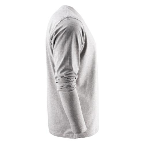 Heavy T-shirt Longsleeve grijs gemeleerd,l