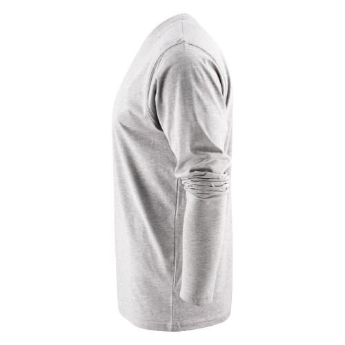 Heavy T-shirt Longsleeve grijs gemeleerd,l