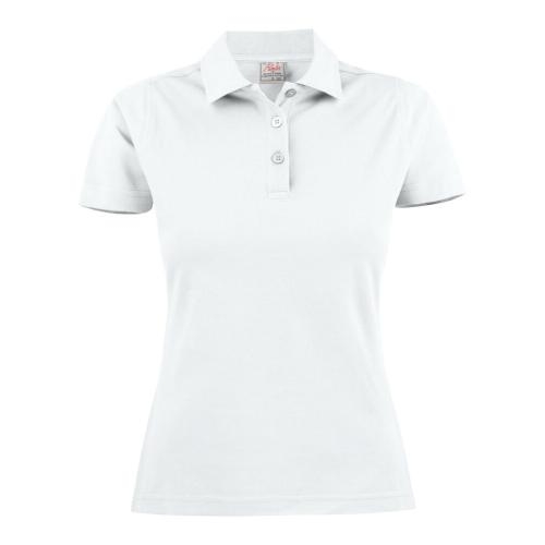 Printer Surf dames polo wit,l