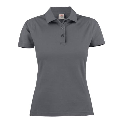 Printer Surf dames polo staalgrijs,l