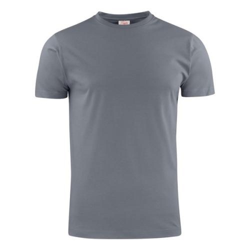 Modern licht heren T-shirt  staalgrijs,3xl