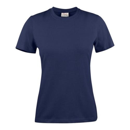 Modern licht dames T-shirt navy,l