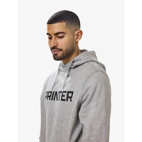 Printer Fastpitch hooded sweater wit,3xl