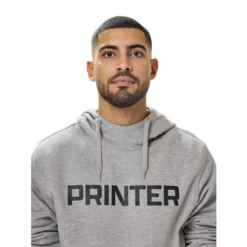 Printer Fastpitch hooded sweater wit,3xl