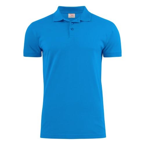 Printer polo Surf Stretch oceaan blauw,3xl