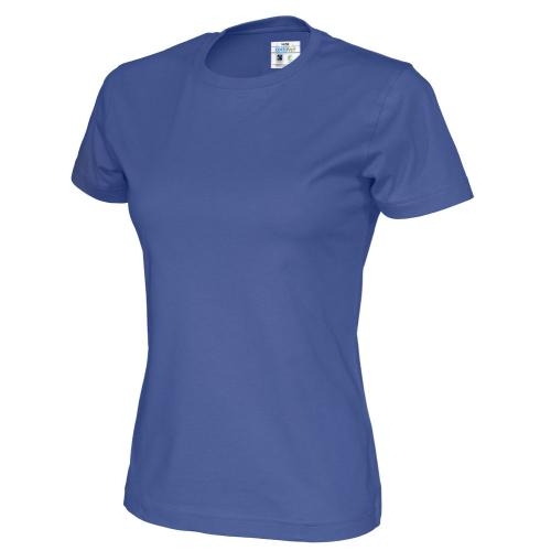 Dames T-shirt ecologisch Fairtrade katoen blauw,l