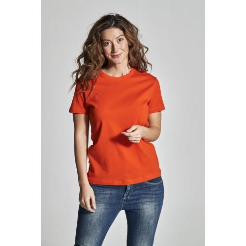 Dames T-shirt ecologisch Fairtrade katoen blauw,l