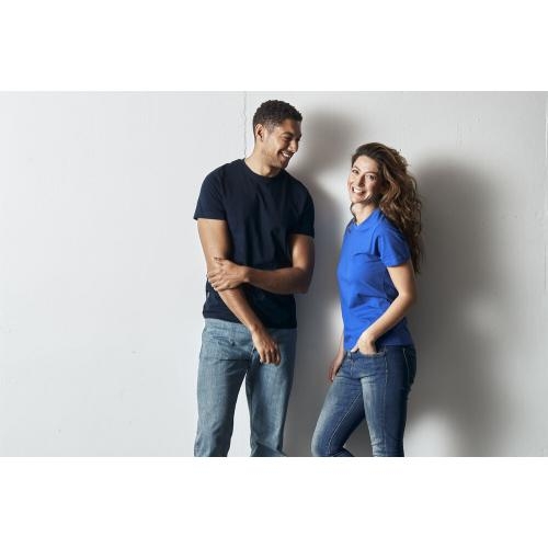 Dames T-shirt ecologisch Fairtrade katoen blauw,l