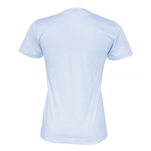 Dames T-shirt ecologisch Fairtrade katoen lichtblauw,l