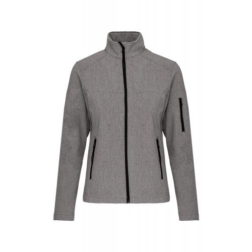 Kariban dames softshell jas marl grey,3xl