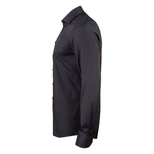 GB01 twill overhemd regular heren zwart,3xl