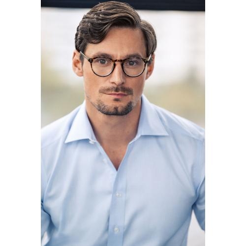 GB01 twill overhemd regular heren zwart,3xl