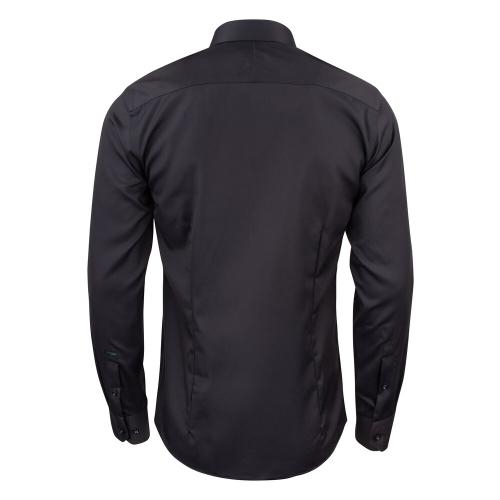 GB01 twill overhemd regular heren zwart,3xl