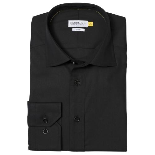 Overhemd Yellow Bow 50 slim fit zwart,l