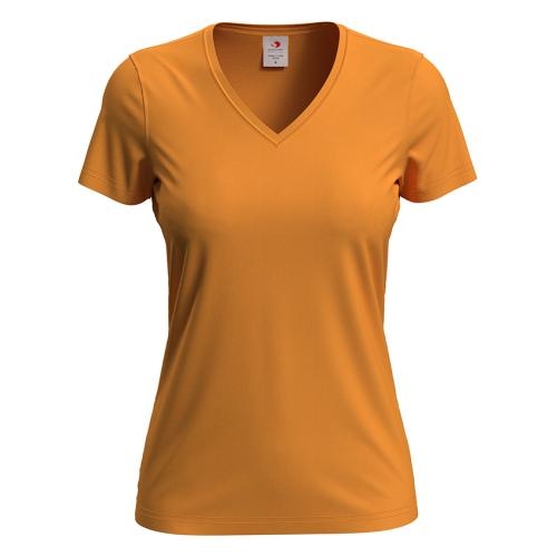 T-shirt Classic-V Woman oranje,l