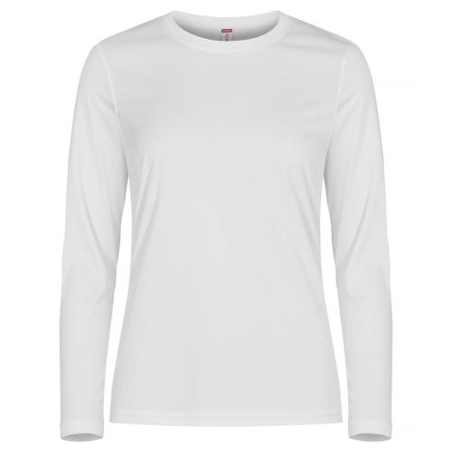 Basic Active-T longsleeve dames wit,2xl